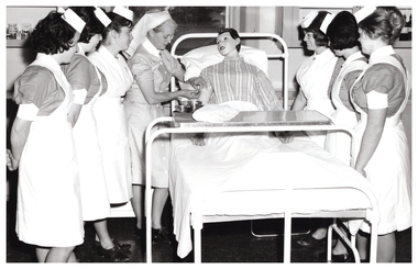 Photograph - Nurses and Tutor with Doll, 1969-70