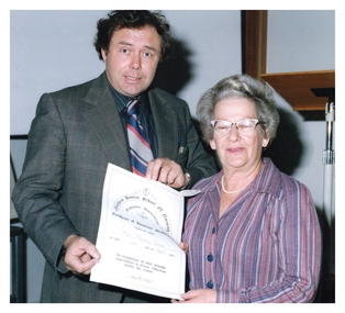 Photograph - NDSN Presentaion to Marjory Turner, 1980s