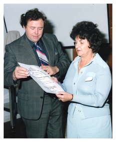 Photograph - NDSN Presentaion to Lou Pocock, 1980s