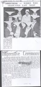 Document - NDSN - newspaper cuttings (2) of graduating nurses 1966