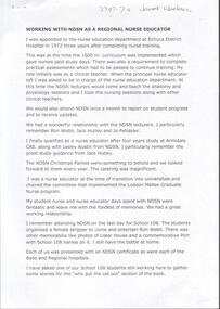 Document - Eight pages of memories of Janet Whelan, NDSN School 68, 2013