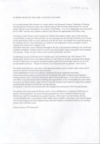 Document - Memories of Cheryle Pearse NDSN School 69