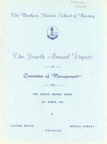 Document - Fourth Annual Report of Committee of Management NDSN, 1954
