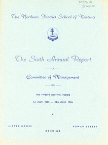 Document - Sixth Annual Report of Committee of Management NDSN, 1956