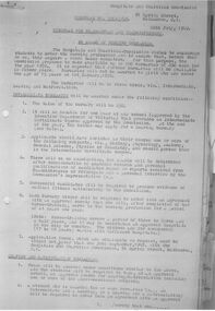 Document - 1949 Circular re Award of Nursing Bursaries