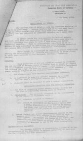 Document - 1949 Document on the Recruitment of Nurses in Victoria