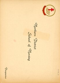 Document - Northern District School of Nursing Prospectus, 1956
