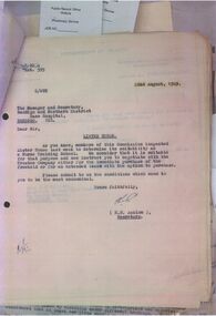 Letter - Re Lister House