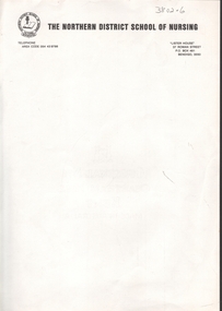 Document - NDSN Staff Nurse Course - letter head of the NDSN