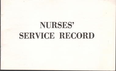 Document - NDSN - blank paper Nurses Service record