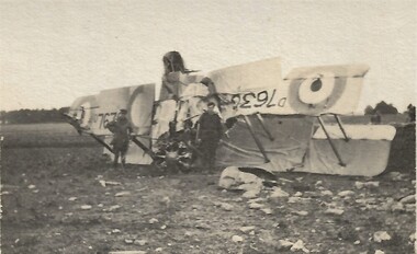 Photograph: Plane Crash, The [Avro 504] crash  [d7636]