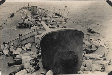 Photograph:, Crossing Equator RN ship WW2