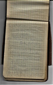 Note Book:, 57th Batt AIF 1917	Chaplain J M Mcwoy	[Field message book as personal Diary]