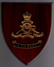 Plaque, 2 Fd regt [RAA]