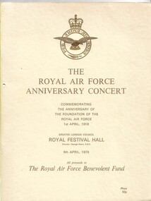 Program:, Program: RAF anniversary Concert 1979