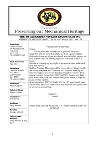 Newsletter, March 2013