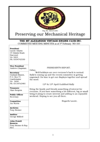 Newsletter, February 2014