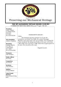 Newsletter, April 2014