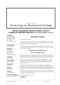 Newsletter, May 2008