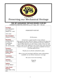 Newsletter, July 2017