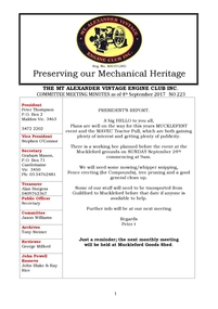 Newsletter, September 2017