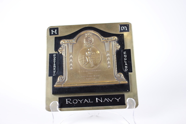 Memorabilia - Royal Navy plaque, Royal Navy boxing Open Championsip Light Middle Weight boxing plaque, Unknown