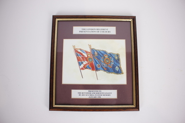 Photograph - Framed Image, C(City of London fusions) Company, Photo of the London Regiment Colours Picture frame
