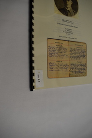 Work on paper - Diary 1915, Diary from Corporal Leonard Gordon Hazard