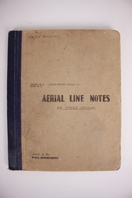 Book, Aerial Line Notes, Circa.  1944