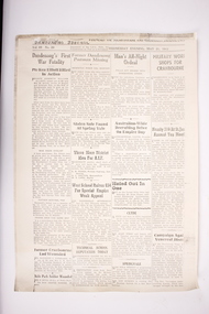 Newspaper - Newspaper dated May 21st.May 1941, Local DANDENONG JOURNAL