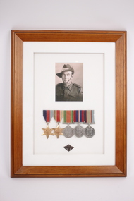 Photograph - Framed photo with medals, Unknown