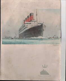 Cunard White Star Menu, WWII era