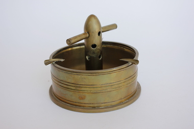 Memorabilia - Brass ashtray, G.E. Section, 106 Field Workshop, 1970