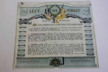 Document - Printed Dedication