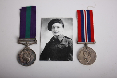 Photograph - Medals with photograph, Unknown