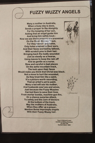 Literary work - Fuzzy Wuzzy Angels