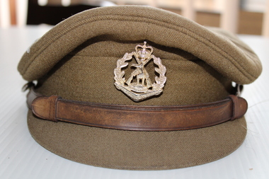 Military Officers Cap .Khaki, Unknown