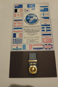 Work on paper - Korean War Medal, Circa 1950
