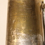 Metal tankard with etched maps showing the African campaign during the Second World War.