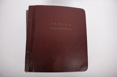 Memorabilia - Book of Servicemens names, S. S. & A. F.A.  Dandenong.  Lest We Forget, Circa 1940s