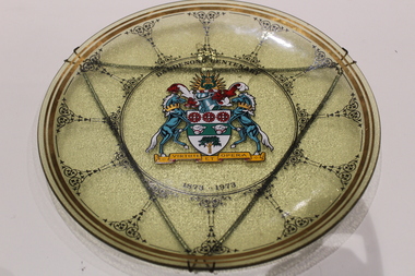 Memorabilia - Commemoration glass plate, Unknown