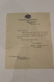 Parliamentary letter, Unknown
