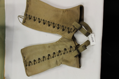 Uniform - Canvas Gaiters - US Army, 	c 1938-1945
