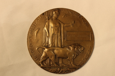 Memorabilia - Memorial Plaque, Circa 1920s