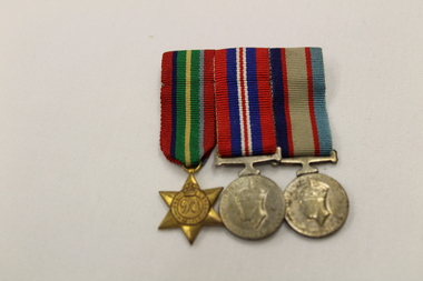 Three miniature medals, Circa 1940s