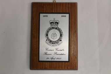 Plaque - Wooden Plaque, 1983