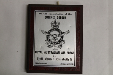 Plaque - Wooden Plaque, 1986