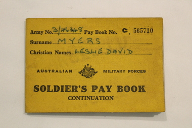 Pay Book, Soldier's Pay Book Continuation