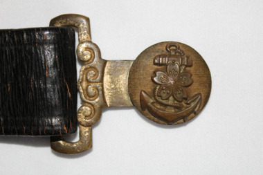 Equipment - Belt, Imperial Japanese Navy sword belt, Circa 1940's