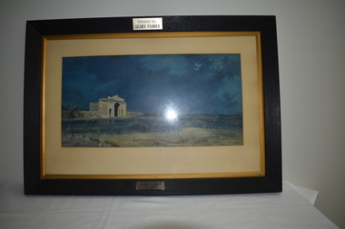 Print - Ebonised framed print', Menin Gate at Midnight, 1927